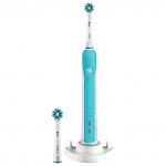 Зубная щетка электрическая ORAL-B (Орал-би) PRO 570 Cross Action в подарочной упаковке, 2 насадки