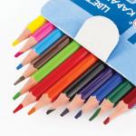 Карандаши цветные ПИФАГОР "ДЖИП", 12 цв., пластиковые, классические заточенные, 181342