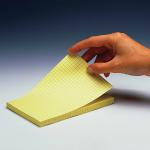 Блок самоклеящ. (стикер) POST-IT ORIGINAL 102х152 мм, 100 л., в клетку, желтый, 662