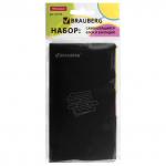Блок (стикер) и закладки клейкие BRAUBERG, НАБОР 51х75мм и 25х75мм+закладки 12х48мм, 20 л, 122730