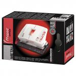 Дырокол MAPED (Франция) "Advanced Metal", металлический средний, на 25 листов, белый, 620313