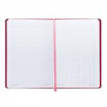 Блокнот BRAUBERG, А5 (148х218мм), Orient, 128л, кожзам, клетка, красный, 128045