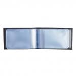 Визитница карманная BEFLER "Грейд" на 40 визиток, натур. кожа, тиснение, синяя, K.5.-9, ш/к-16008