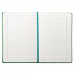 Блокнот BRAUBERG, А5 (148х218мм), Feelings, 128л, кожзам, линия, зеленый, 128040