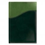 Ежедневник недатированный А5 (138х213мм) BRAUBERG Bond, комб. кожзам, 160л, зел/салатовый, 126219