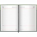 Ежедневник недатированный А5 (138х213мм) BRAUBERG Bond, комб. кожзам, 160л, зел/салатовый, 126219