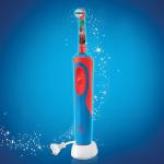 Зубная щетка электрическая детская ORAL-B (Орал-би) серия Тачки, 3+лет, D12.513K, ш/к 81026