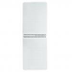 Блокнот А5 (145х212мм), 60л, гребень, лакированный, клетка, HATBER, Серебро, 60Б5В1гр