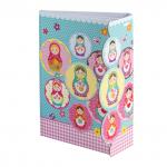 Блокнот А5 (135х210мм), 80л, твердый, линия, клапан, BRAUBERG, Матрешка, 128409