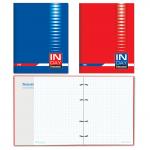 Тетрадь на кольцах А5 (175х215мм), 160л, картонная обложка, клетка, BRAUBERG, Индей, 400955