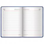 Ежедневник недатированный А5 (138х200мм) BRAUBERG Flexio, кожзам, интерг.обл, 160л, синий,126223