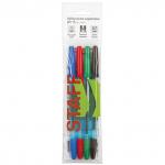 Ручки шариковые STAFF Office НАБОР 4шт., АССОРТИ, узел 1 мм, линия письма 0,7 мм, 142961