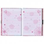 Блокнот А5 (133х178мм), 56л, твердый, линия, замок, BRAUBERG, Лисенок, 128396