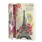 Блокнот А5 (133х178мм), 56л, твердый, линия, замок, BRAUBERG, Париж, 128404