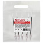 Стержни шариковые BRAUBERG, НАБОР 5шт, СИНИЕ, ДЛЯ РУЧЕК ФИГУРНЫХ 75мм, 0,5мм, 170353