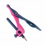 Циркуль MAPED (Франция) "Kid'z", 135мм, пластиковый, универс.держатель+карандаш, ассорти, 191611