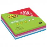 Блок самоклеящ. (стикер) POST-IT ORIGINAL "Лето Плюс" 76х76 мм, 125 л., ассорти, 654-OPP