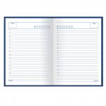 Ежедневник недатированный А5 (145х215мм) STAFF, твердая ламинированная обл, 128л, синий, 127053