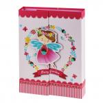 Блокнот А5 (133х178мм), 56л, твердый, линия, замок, BRAUBERG, Маленькая фея, 128405