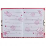 Блокнот А5 (133х178мм), 56л, твердый, линия, замок, BRAUBERG, Маленькая фея, 128405