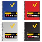 Тетрадь-блокнот 80л. А5 160*207мм BRAUBERG клетка, гребень, обложка пластик, 1разд, Tag, 401800