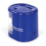 Точилка электрическая BRAUBERG "Extra", два отверстия 6-8/9-12мм, питание от 4 батареек АА, 228423