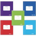 Тетрадь 18л. ПИФАГОР линия, офсет №2 ЭКОНОМ, обложка плотная мелованная бумага, ОДНОТОННАЯ, 104550