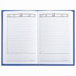 Ежедневник датированный на 4 года А5 (145х215мм) BRAUBERG, обложка бумвинил, 192л, синий, 123521