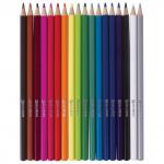 Карандаши цветные акварельные BRAUBERG "АКАДЕМИЯ", 18 цветов, шестигранные, высокое качество,181399