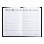 Ежедневник датированный на 4 года А5 (145х215мм) BRAUBERG, обложка бумвинил, 192л, черный, 126543