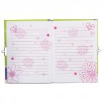 Блокнот А5 (133х178мм), 96л, твердый, линия, замок, 3D, BRAUBERG, Кошечка, 128414