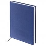 Ежедневник недатированный А5 (138х213мм) BRAUBERG Favorite, кожзам, 160л, темно-синий, 123396