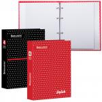 Тетрадь на кольцах А5 (175х215мм), 120л, картонная обложка, клетка, BRAUBERG, Стиль, 402006