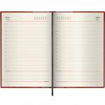 Ежедневник недатированный А5 (138х213мм) BRAUBERG Cayman, комб. кожзам, 160л, коричневый, 125084