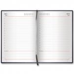 Ежедневник недатированный А5 (138х213мм) BRAUBERG Favorite, кожзам, 160л, черный, 123397