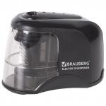 Точилка электрическая BRAUBERG "Metropolis", питание от 4 батареек АА, спиралевидное лезвие, 228426