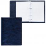 Тетрадь на кольцах А5 (140х205мм), 90л, обложка ПВХ, клетка, ДПС, синий, 2419-101