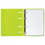 Тетрадь на кольцах А5 (160х215мм), 80л, пластик, клетка, BRAUBERG, Салатовый, 403250