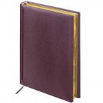 Ежедневник недатированный А5 (138х213мм) BRAUBERG Iguana, кожзам, 160л, темно-коричневый, 125090