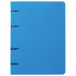 Тетрадь на кольцах А5 (160х215мм), 80л, пластик, клетка, BRAUBERG, Голубой, 403251