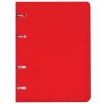 Тетрадь на кольцах А5 (160х215мм), 80л, пластик, клетка, BRAUBERG, Красный, 403252