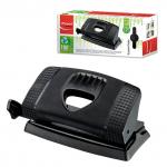 Дырокол MAPED (Франция) "Essentials Green", малый, на 12 листов, "карбоновое покрытие", черн, 451211