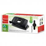 Дырокол MAPED (Франция) "Essentials Green", малый, на 12 листов, "карбоновое покрытие", черн, 451211