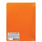 Тетрадь на кольцах А5 (160х215мм), 80л, пластик, клетка, BRAUBERG, Оранжевый, 403253