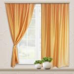 Комплект портьер для кухни Тергалет тем. песок 135*180*2шт