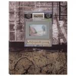 *Фотоальбом BRAUBERG на 200 фото 10*15см, твердая обложка, Путешествие, бокс, коричневый, 390672