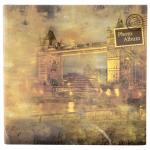 *Фотоальбом BRAUBERG на 200 фото 10*15 см, твердая обложка, Тауэр, бумажные стр., бокс, оранж, 390677