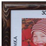 Рамка премиум 30*40см, дерево, багет 26 мм, Berta, темно-коричневая, 0006-15-0007