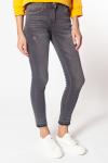 Серые джинсы с декоративным низом, D54.174