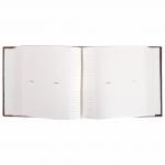 *Фотоальбом BRAUBERG на 300 фото 10*15 см, под кожу, бумажные страницы, бокс, бордо+бронза, 390681